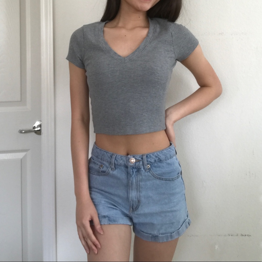 Crop top vneck